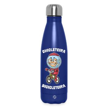 Chicleteira Bicicleteira Italian Brainrot - Insulated Water Bottle 500 ml - dark blue  - Front