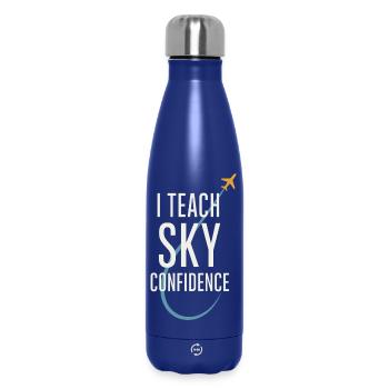 Flight Instructor Cfi Pilot Aviation Instructor - Insulated Water Bottle 500 ml - dark blue  - Front