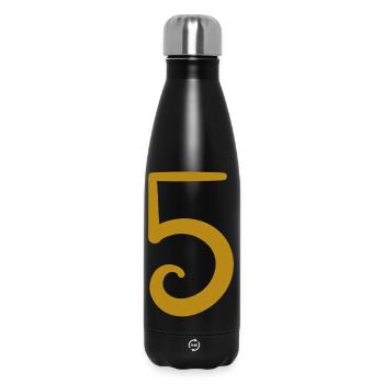 5 - Insulated Water Bottle 500 ml - black - Front