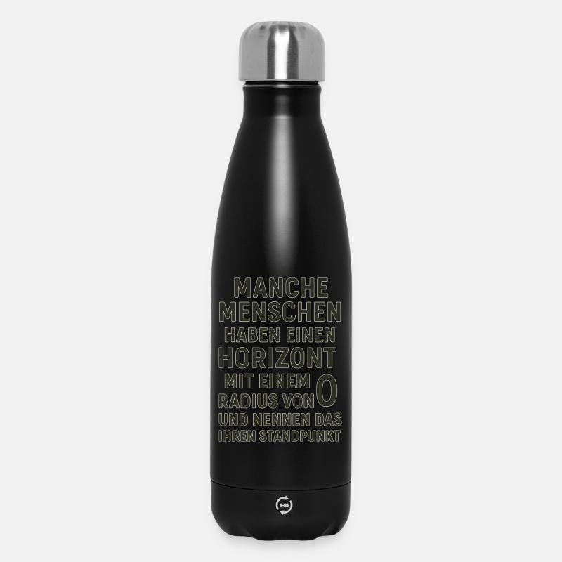 Observation de l’horizon à rayon zéro : Déclaration - Bouteille isotherme 500 ml - noir