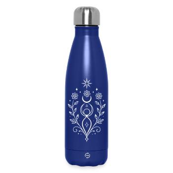Kleine Mittsommer Göttin – Spirituelles Motiv - Thermosflasche 500 ml - Dunkelblau  - Vorne