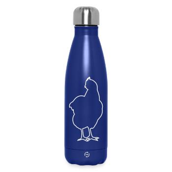 Huhn Henne Hühner Geflügel Kleintier - Thermosflasche 500 ml - Dunkelblau  - Vorne