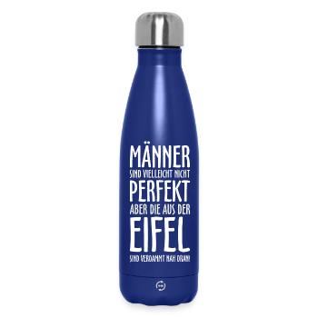 Die Männer aus der Eifel (Weiß) Eifeler Jungs - Thermosflasche 500 ml - Dunkelblau  - Vorne