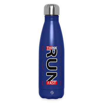 Think Fast RUN Sportif wear - Insulated Water Bottle 500 ml - dark blue  - Front