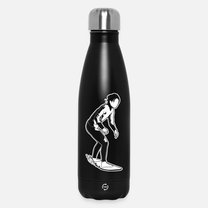 Surfer Mädchen - Thermosflasche 500 ml - Schwarz