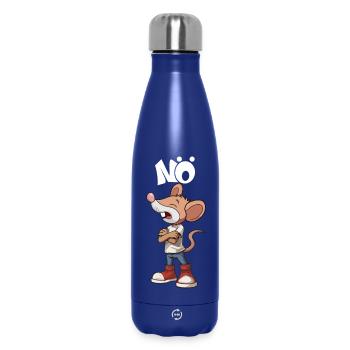 Maus Nö Nein Sager widersprechen Standpunkt - Thermosflasche 500 ml - Dunkelblau  - Vorne