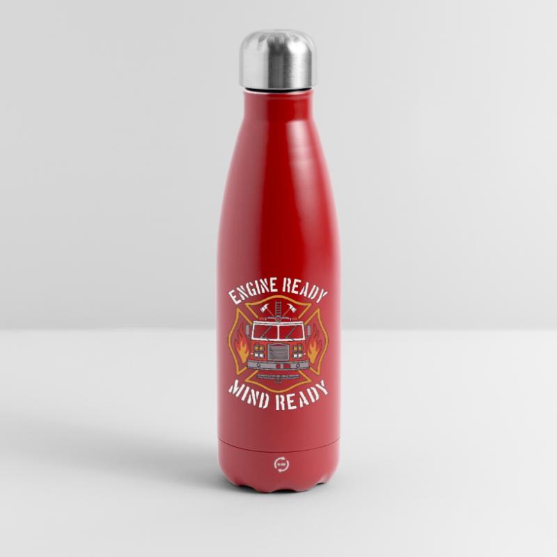 Fire Engineer Engine Ready Mind Ready Firefighting Thermosflasche 500 ml