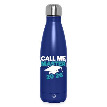 Master 2026 Graduation Graduation - Insulated Water Bottle 500 ml - dark blue  - Front