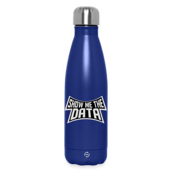 Montre-moi les données : Analyste nerd drôle sarcastique - Bouteille isotherme 500 ml - bleu foncé  - Devant