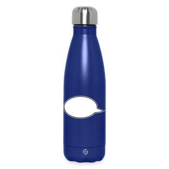 Speech Bubbles Comic Links - Insulated Water Bottle 500 ml - dark blue  - Front