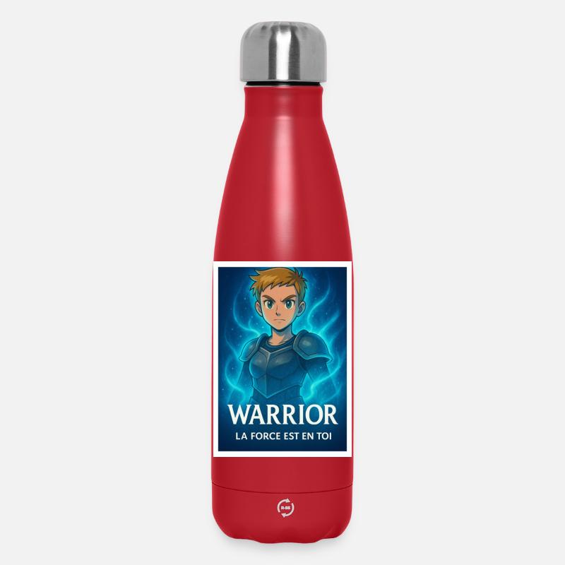 Blauer Aura-Krieger - Thermosflasche 500 ml - Rot