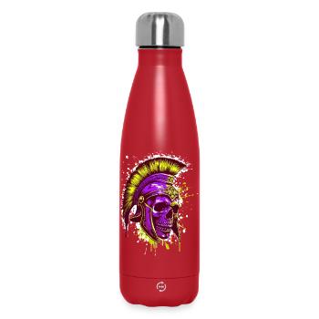 Spartaner Totenkopf Helm Spartan - Thermosflasche 500 ml - Rot - Vorne