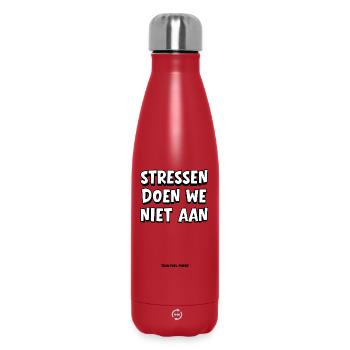 We don't stress - Insulated Water Bottle 500 ml - red - Front