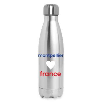 Montpellier Souvenir Frankreich Illustration - Thermosflasche 500 ml - Lightsilver - Vorne