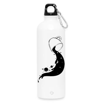 Univers du Café Tasse Galaxie Étoiles Cosmos - Gourde en inox avec mousqueton 750 ml - blanc - Devant