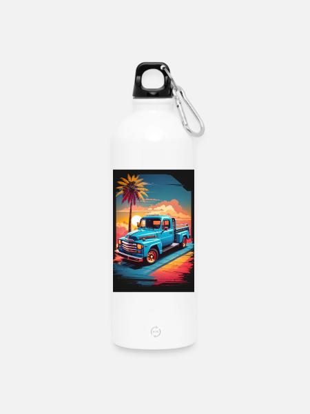 Pick-up Truck - Trinkflasche mit Karabiner 750 ml - Weiß