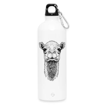 Camel - Water Bottle with carabiner 750 ml - white - Front