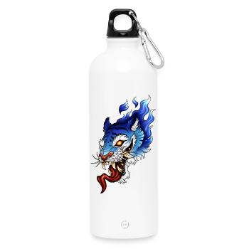 OniTiger - Trinkflasche mit Karabiner 750 ml - Weiß - Vorne