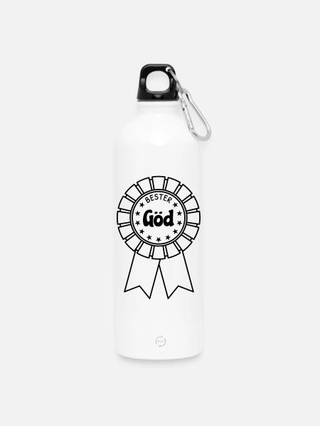 Bester Göd - Trinkflasche mit Karabiner 750 ml - Weiß