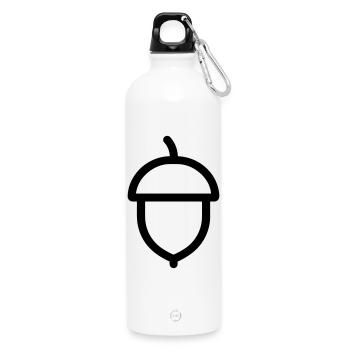acorn - Water Bottle with carabiner 750 ml - white - Front