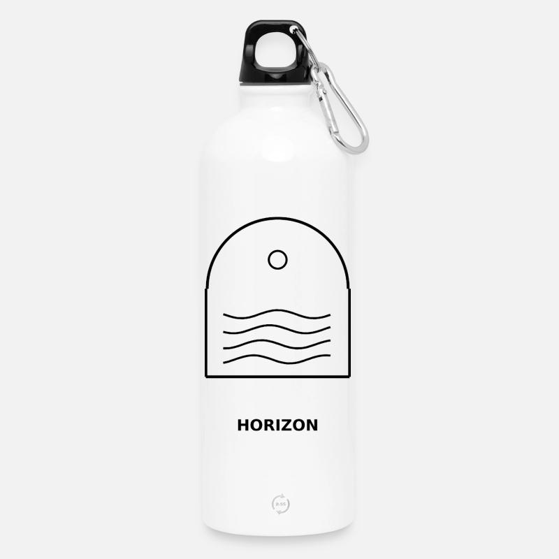 Horizont - Trinkflasche mit Karabiner 750 ml - Weiß