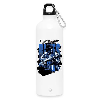 Got the blues - Gourde en inox avec mousqueton 750 ml - blanc - Devant