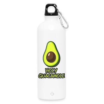 Holy guacamole - Trinkflasche mit Karabiner 750 ml - Weiß - Vorne