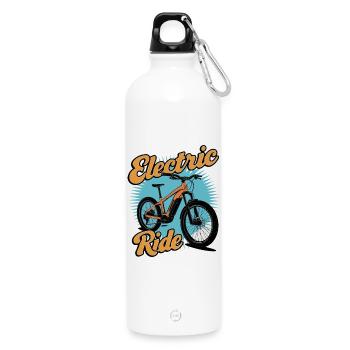 Conception d’aventure en vélo électrique - Gourde en inox avec mousqueton 750 ml - blanc - Devant
