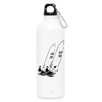 ILCA Dériveurs laser à voile dans la régate - Gourde en inox avec mousqueton 750 ml - blanc - Devant
