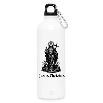 Mon Dieu - Gourde en inox avec mousqueton 750 ml - blanc - Devant