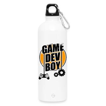 Jeu Dev Boy - Gourde en inox avec mousqueton 750 ml - blanc - Devant