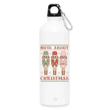Pull de Noël moche - Gourde en inox avec mousqueton 750 ml - blanc - Devant