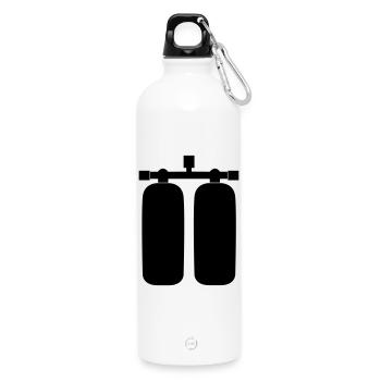 tanks - Water Bottle with carabiner 750 ml - white - Front