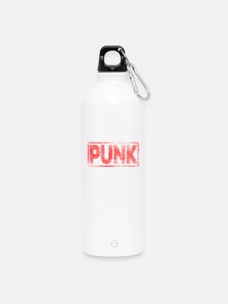 Punk - Trinkflasche mit Karabiner 750 ml - Weiß