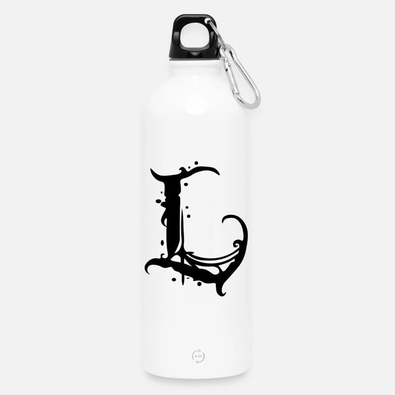 L - Trinkflasche mit Karabiner 750 ml - Weiß