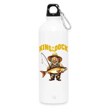 KingOTD - Trinkflasche mit Karabiner 750 ml - Weiß - Vorne