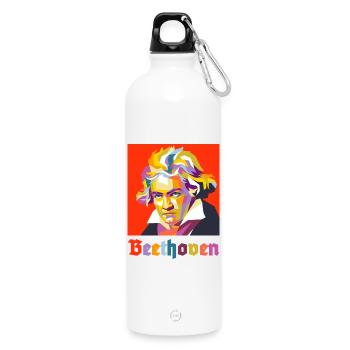 Beethoven 2 - Trinkflasche mit Karabiner 750 ml - Weiß - Vorne