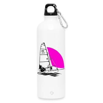 RS 500 Régate de dériveurs à voile voile de couleur - Gourde en inox avec mousqueton 750 ml - blanc - Devant