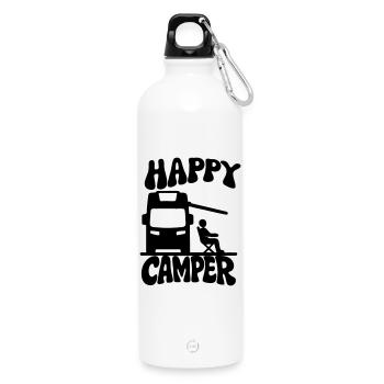 Camper - Trinkflasche mit Karabiner 750 ml - Weiß - Vorne