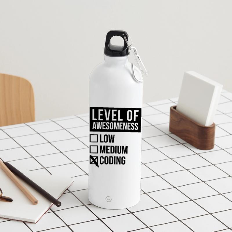 Coding Water Bottle with carabiner 750 ml