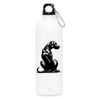Rhodésian Ridgeback - Gourde en inox avec mousqueton 750 ml - blanc - Devant