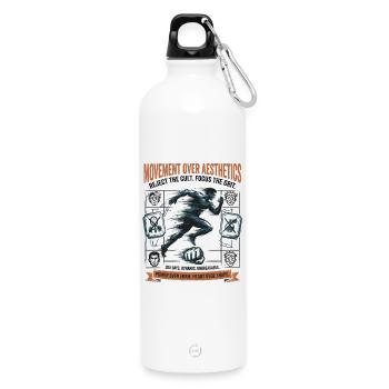 Focus The Grit - Trinkflasche mit Karabiner 750 ml - Weiß - Vorne