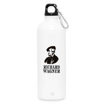 Richard Wagner Klassische Musik Komponist Klassik - Trinkflasche mit Karabiner 750 ml - Weiß - Vorne