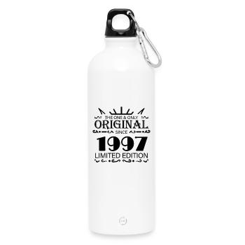 1997 - Year 1997 - Year 1997 - Water Bottle with carabiner 750 ml - white - Front