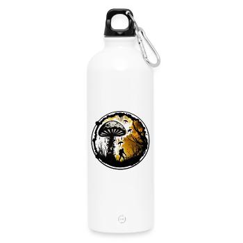 the last of - Water Bottle with carabiner 750 ml - white - Front