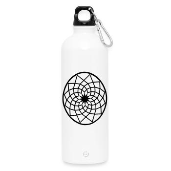 Piazza del Campidoglio - Gourde en inox avec mousqueton 750 ml - blanc - Devant