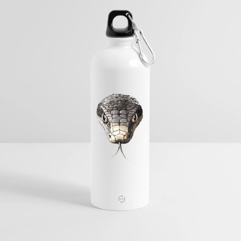 Snake Python Cobra Mamba Rattlesnake Snake Water Bottle with carabiner 750 ml
