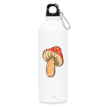 Pilz - Trinkflasche mit Karabiner 750 ml - Weiß - Vorne