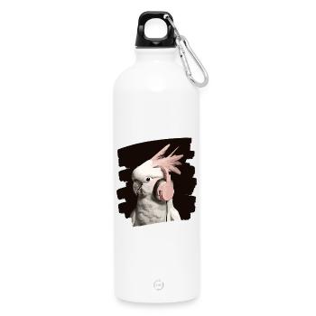 Kakadu - Trinkflasche mit Karabiner 750 ml - Weiß - Vorne