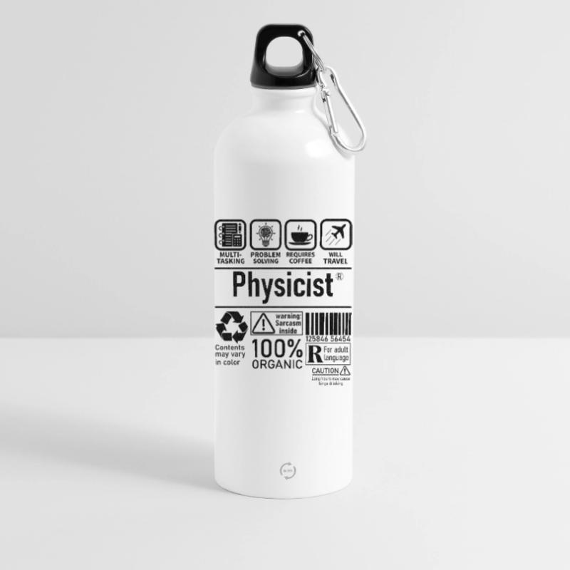Physicist Specialist multi tasking problem solving Trinkflasche mit Karabiner 750 ml